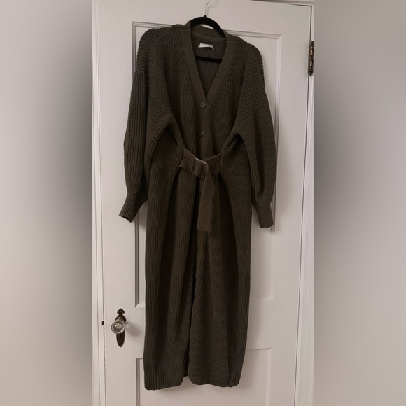 Anthropologie Khaki Knit Sweater dress - size M - Picture 6 of 12